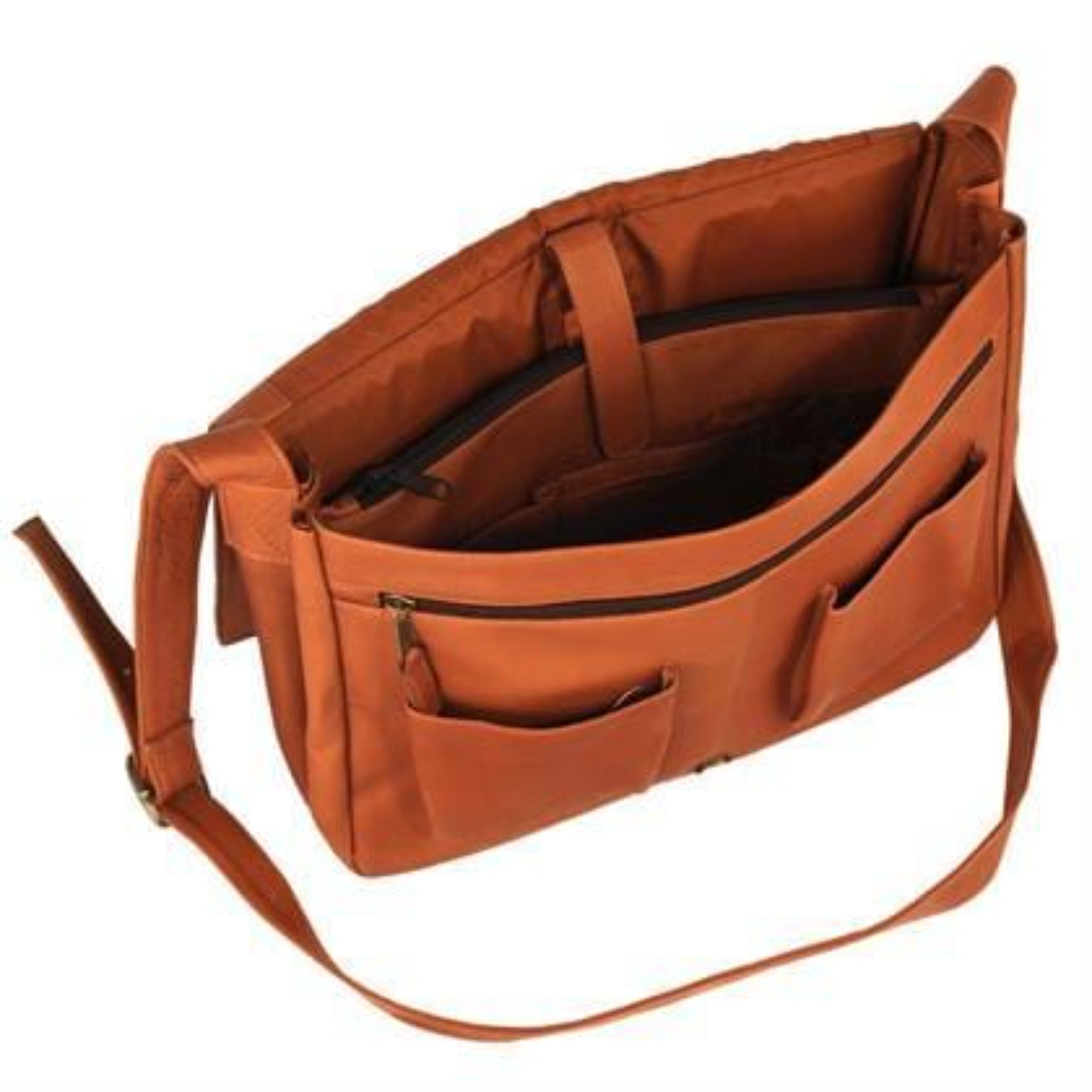 Yosemite Leather Laptop Messenger Bag - Lg - Image 2