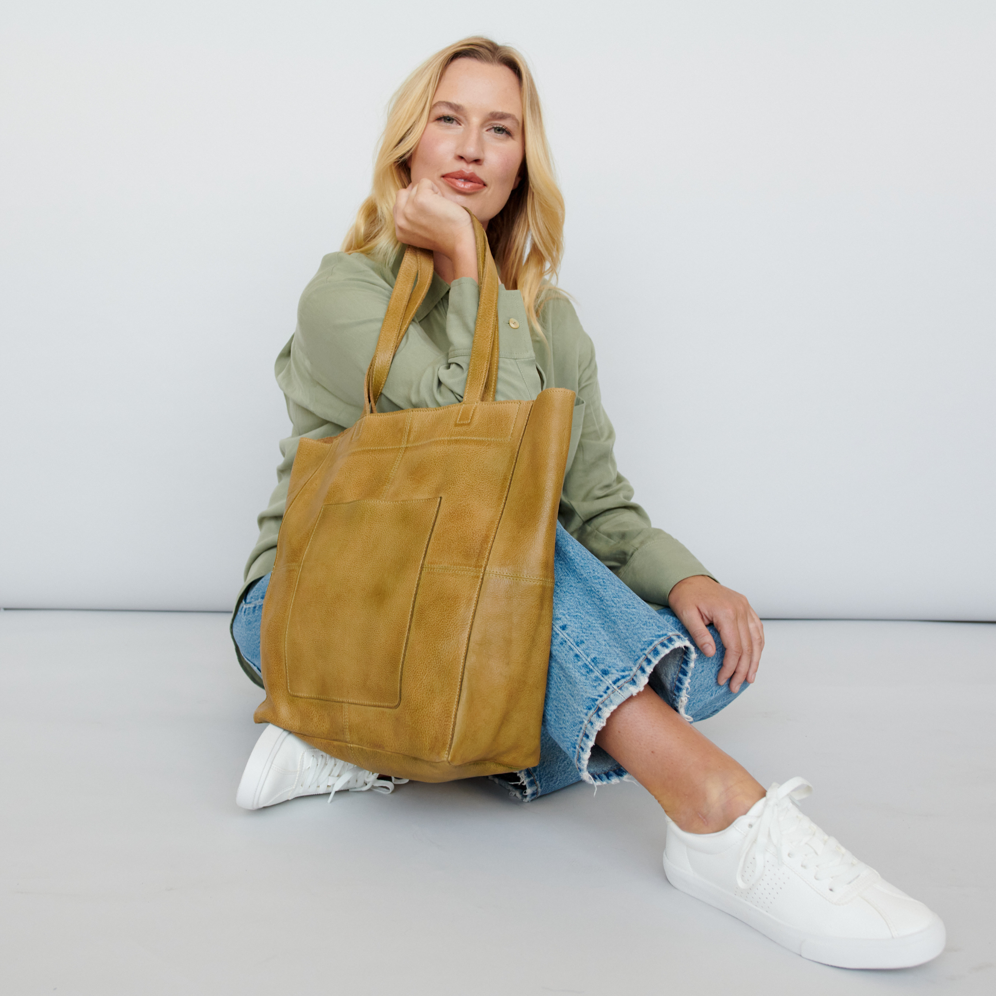 Margie Leather Tote Bag - Image 20
