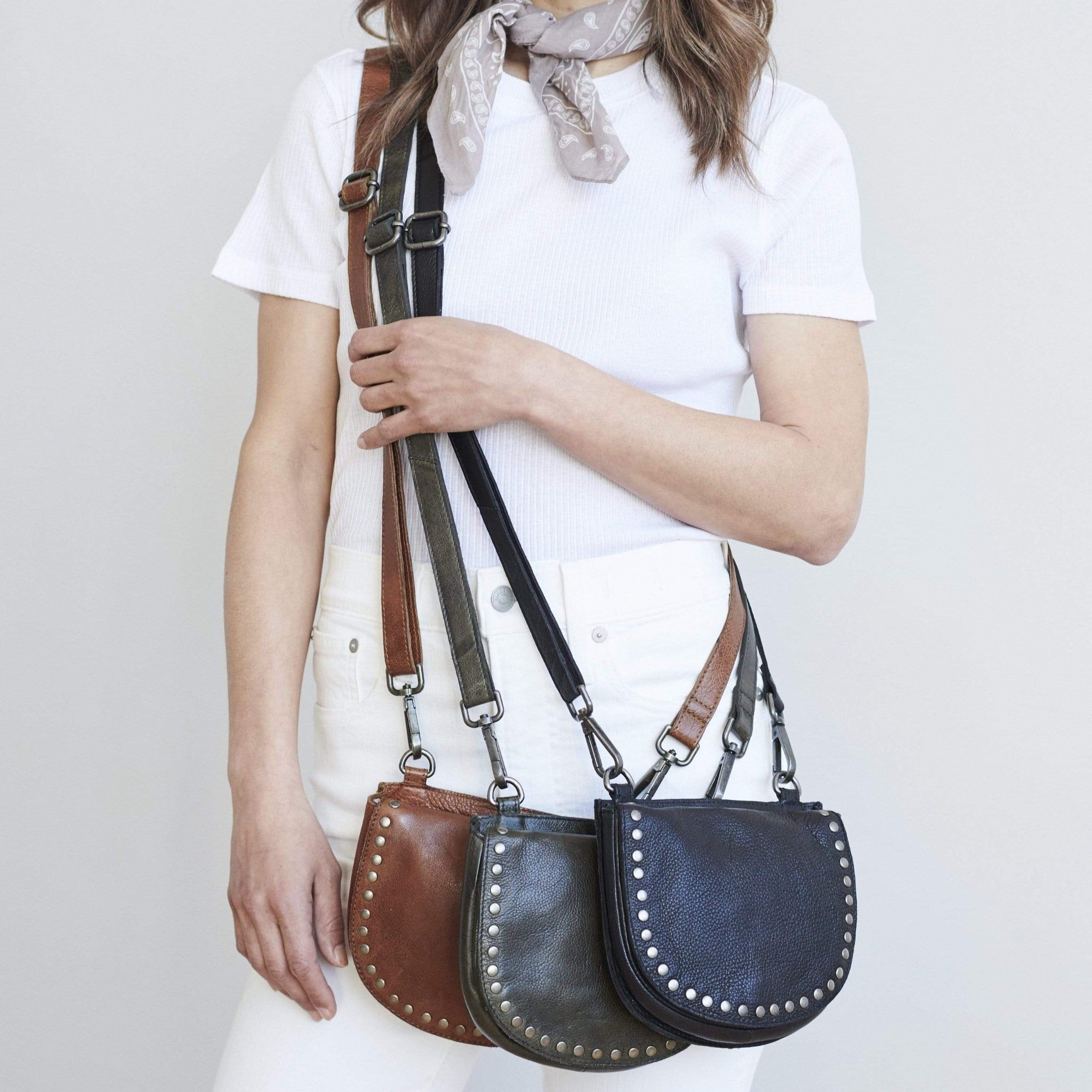 Janna Leather Crossbody - Image 9