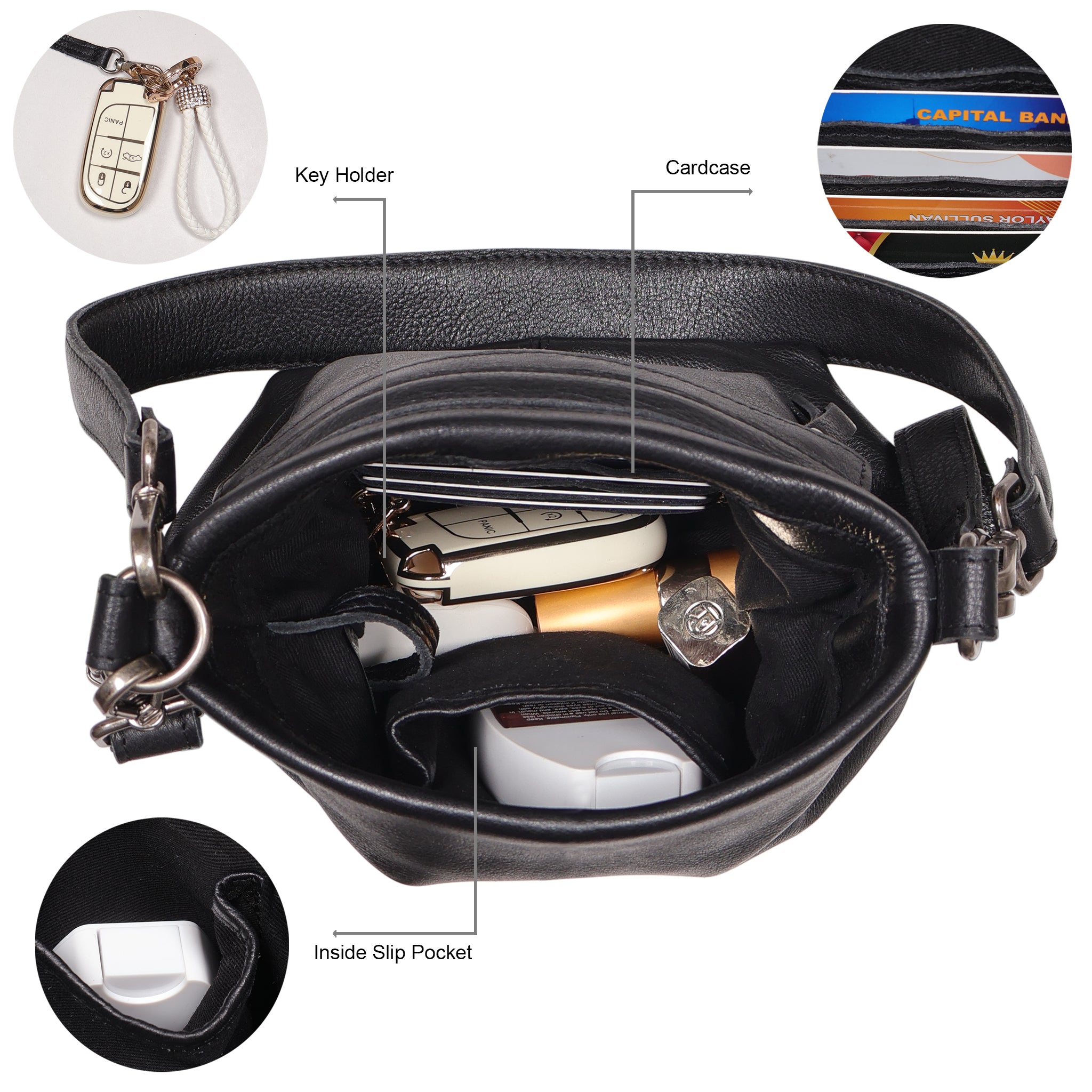 Fran Leather Crossbody - Image 31