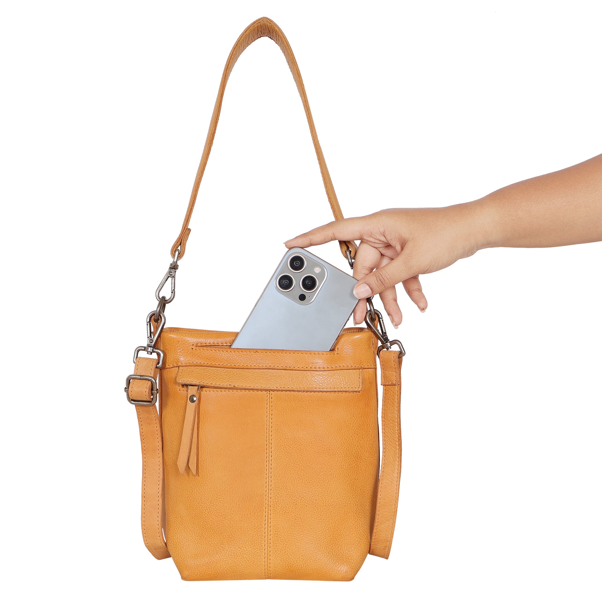 Fran Leather Crossbody - Image 9