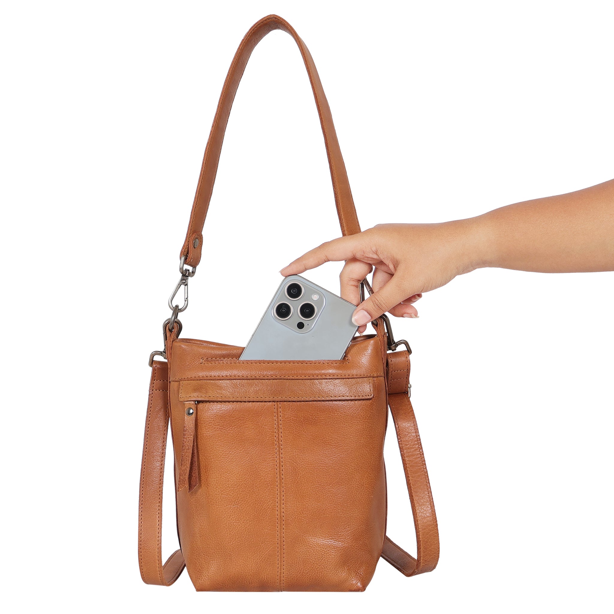 Fran Leather Crossbody - Image 16