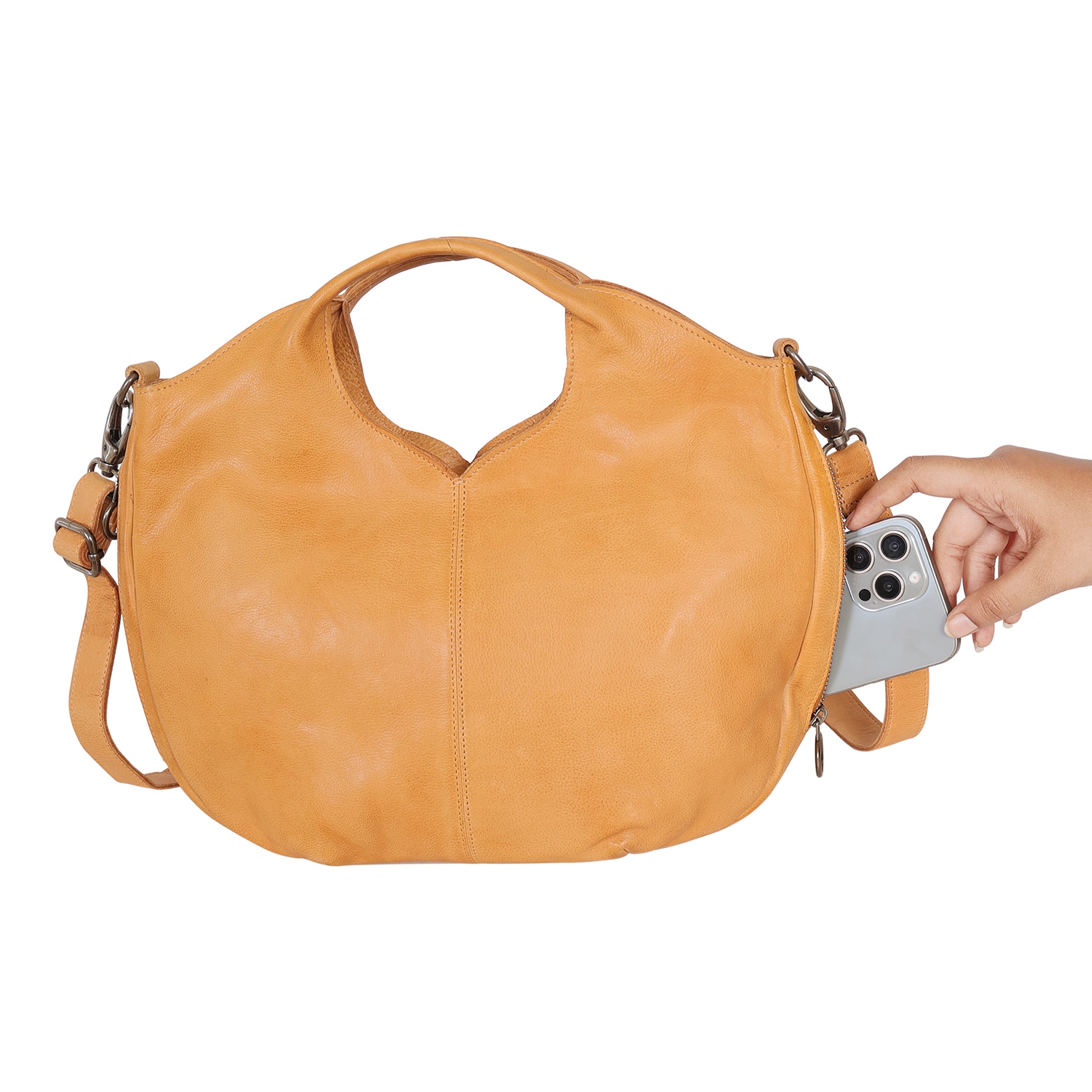 Darby Leather Crossbody Bag - Image 16