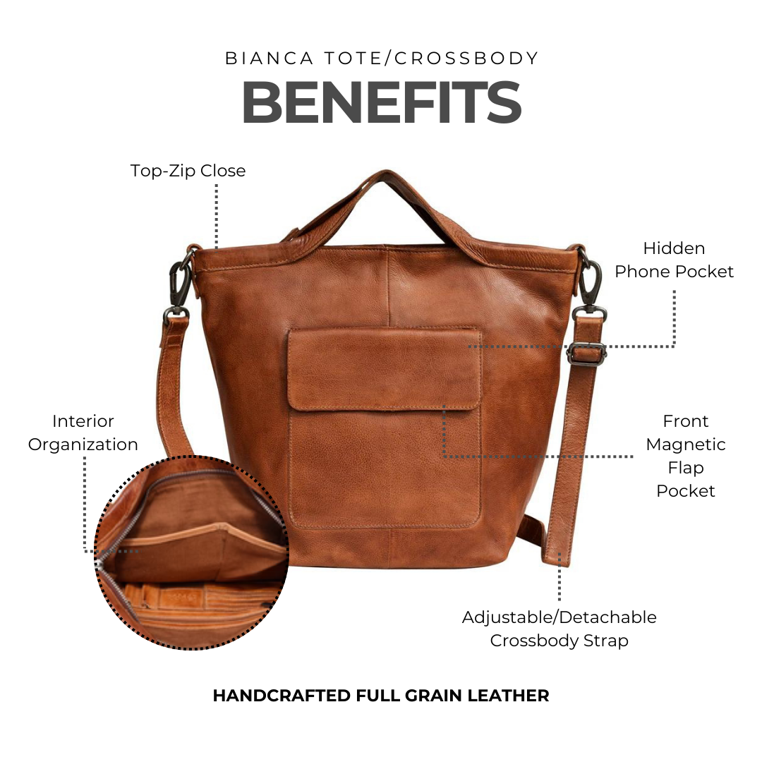 Bianca Leather Crossbody Bag - Image 10