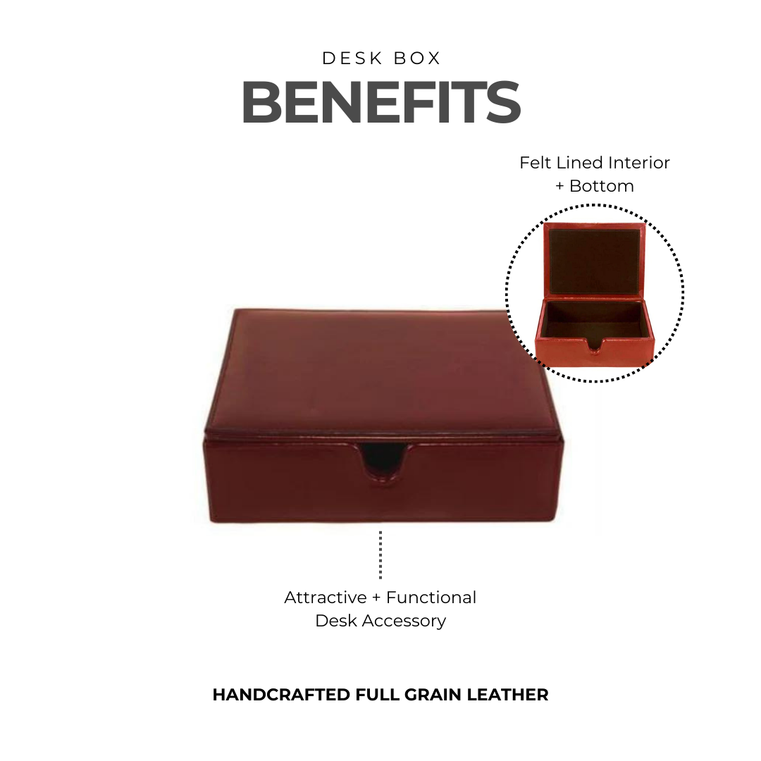 Leather Desk Box (Md) - Image 3