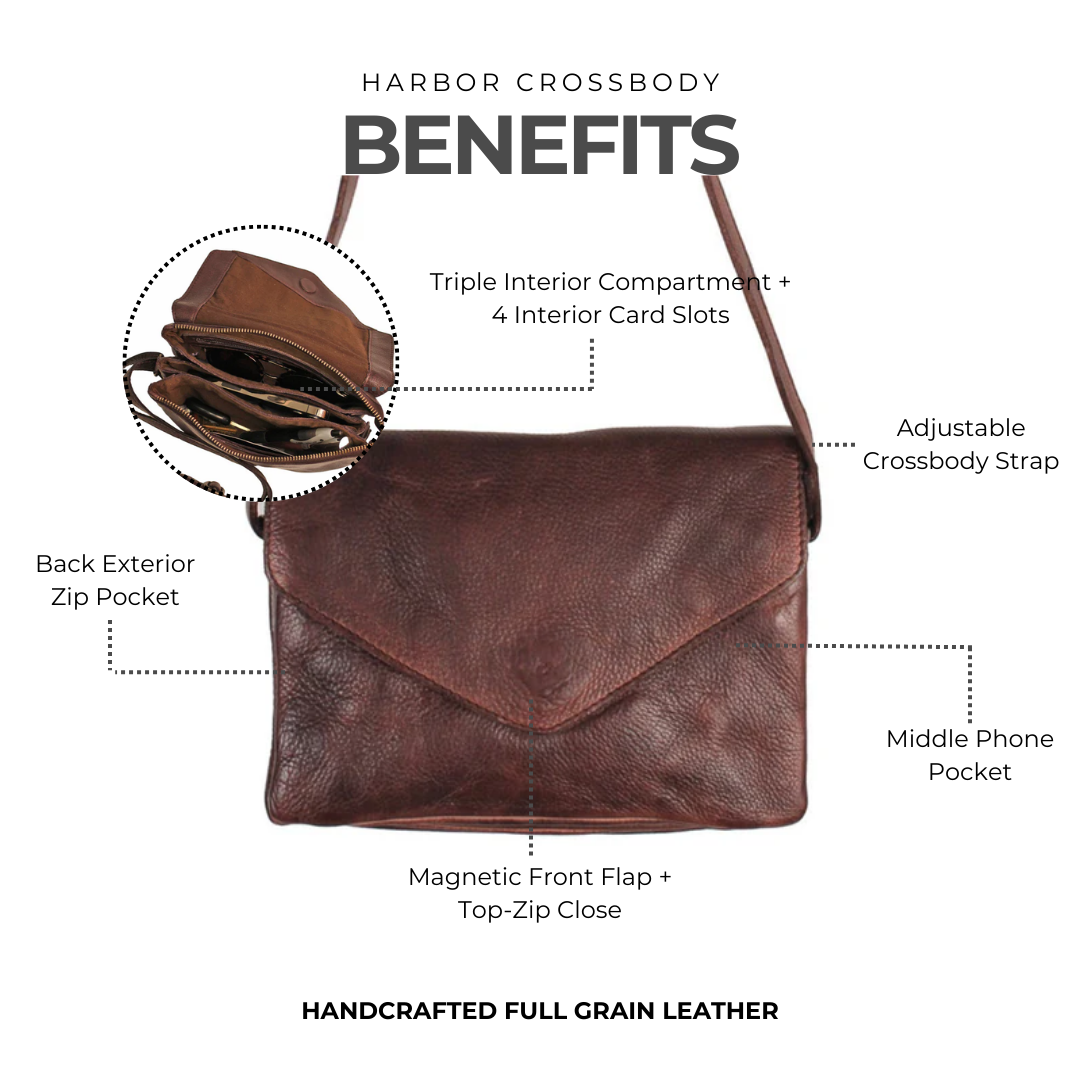 Harbor Leather Crossbody Bag - Image 21