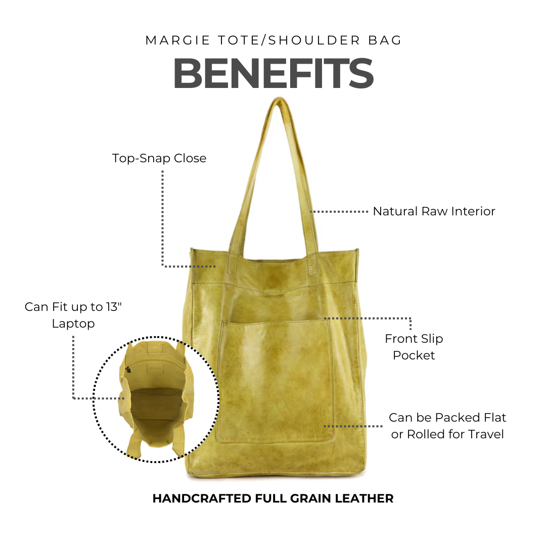 Margie Leather Tote Bag - Image 12