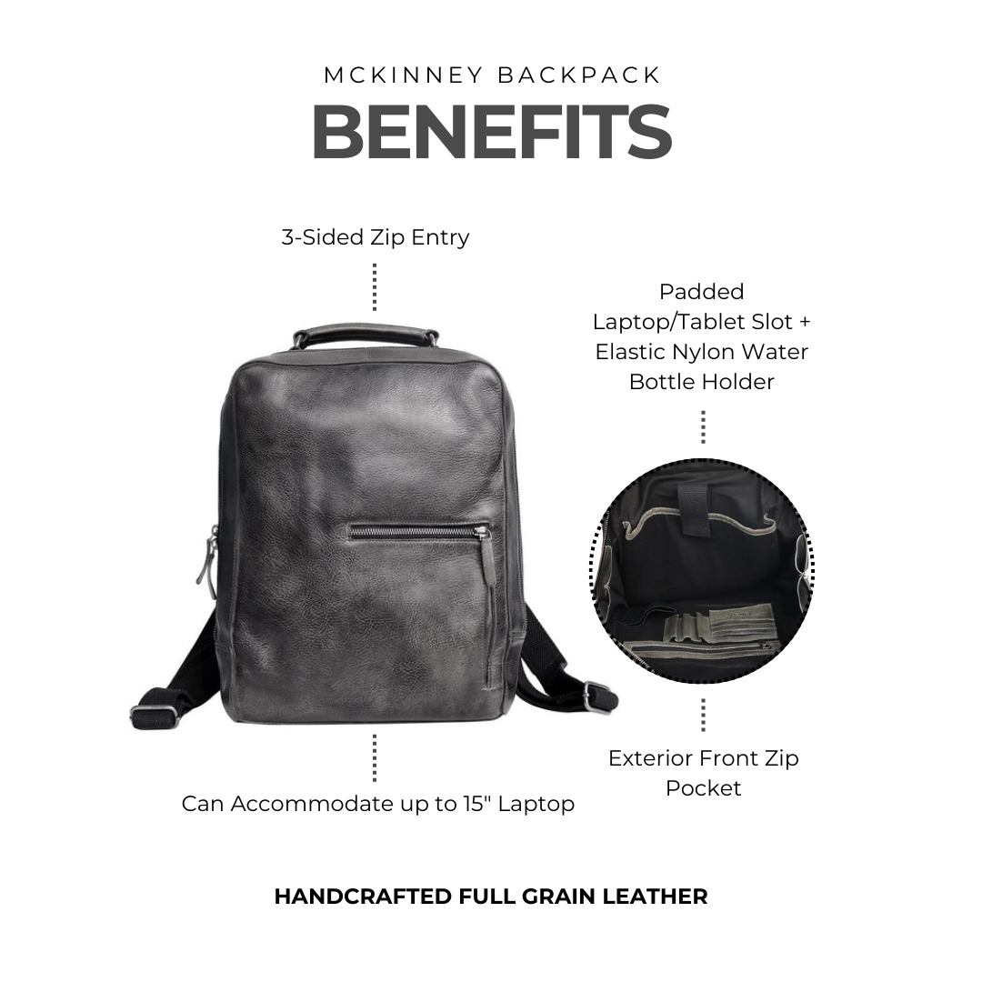 McKinney Leather Backpack - Image 5