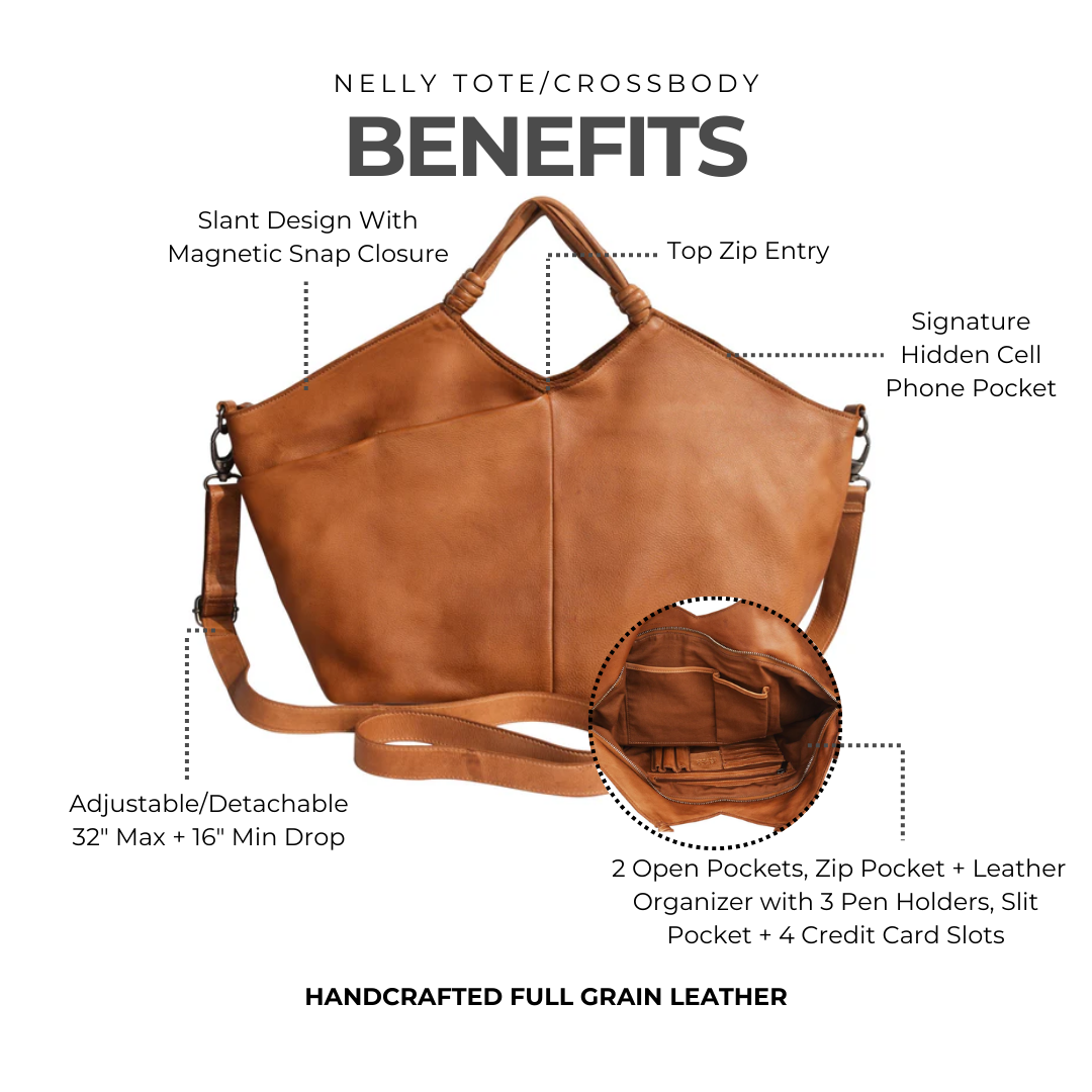 Nelly Leather Crossbody Bag - Image 19